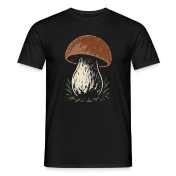 Cueilleur de cèpes - champignons - dicton - T-shirt homme - noir - Devant - AI Model Male 178 light (178cm)