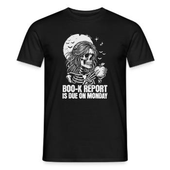 Funny Teacher Skeleton Halloween Classroom - Men's T-Shirt - black - Front - AI Model Male 178 light (178cm)