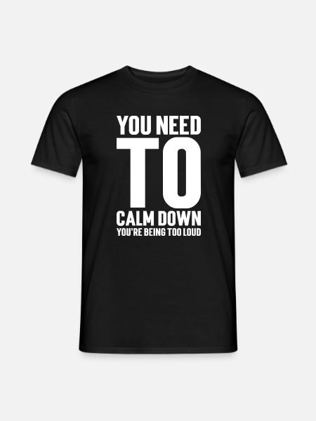 Motivating Message of Serenity - Men's T-Shirt - black