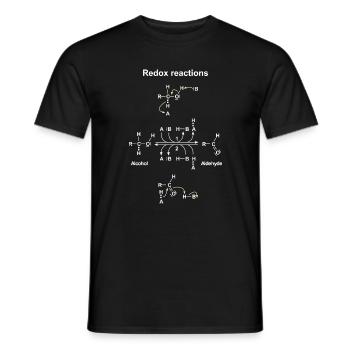 Redox redox redox reaction - Men's T-Shirt - black - Front - AI Model Male 178 light (178cm)