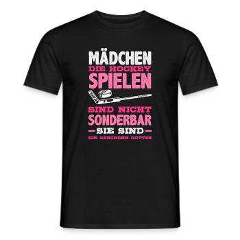 Cadeau drôle de joueur de hockey - T-shirt homme - noir - Devant - AI Model Male 178 light (178cm)