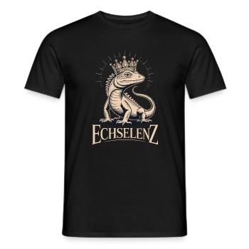 Lézard Lézard Drôle - T-shirt homme - noir - Devant - AI Model Male 178 light (178cm)