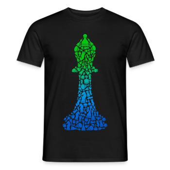Chess Players Chess Pieces Chess Game Chess - Men's T-Shirt - black - Front - AI Model Male 178 light (178cm)