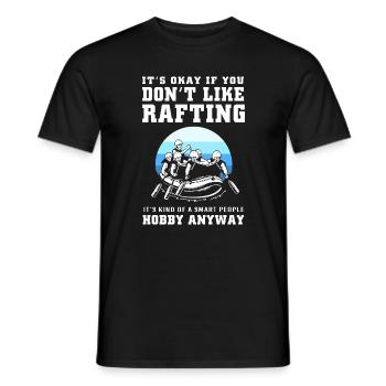 Rafting Kayaking Kayaking Paddle Boat - Men's T-Shirt - black - Front - AI Model Male 178 light (178cm)