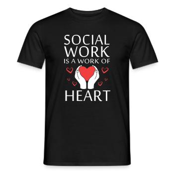 Travailleur social Pédagogue social Travailleur social - T-shirt homme - noir - Devant - AI Model Male 178 light (178cm)