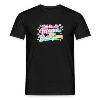 Mama des Bräutigams Geschenkidee - Männer T-Shirt - Schwarz - Vorne - AI Model Male 178 light (178cm)
