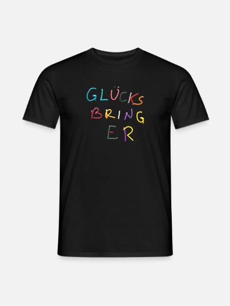 Glücksbringer Farbenspiel - Männer T-Shirt - Schwarz