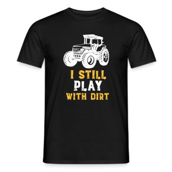 Tracteur & Terre - T-shirt homme - noir - Devant - AI Model Male 178 light (178cm)
