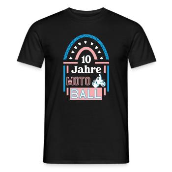 10 Jahre Motoball Jubiläum Motoballspieler Jubi - Männer T-Shirt - Schwarz - Vorne - AI Model Male 178 light (178cm)