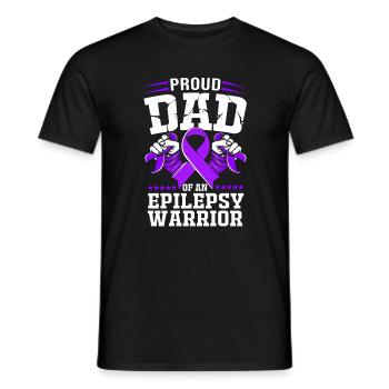 Epilepsy Dad Gift - Men's T-Shirt - black - Front - AI Model Male 178 light (178cm)