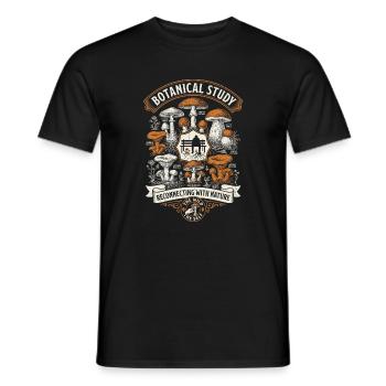 Botanical Study - Männer T-Shirt - Schwarz - Vorne - AI Model Male 178 light (178cm)