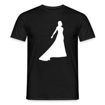 Wedding - Men's T-Shirt - black - Front - AI Model Male 178 light (178cm)