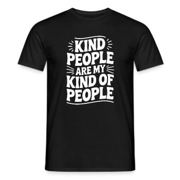 Les gens gentils sont mon genre de personnes - T-shirt homme - noir - Devant - AI Model Male 178 light (178cm)