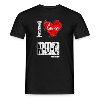 J’adore Munich - T-shirt homme - noir - Devant - AI Model Male 178 light (178cm)