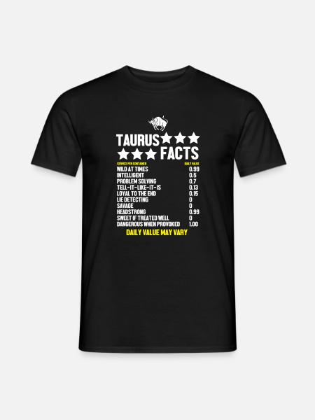 Zodiac sign Taurus - Men's T-Shirt - black