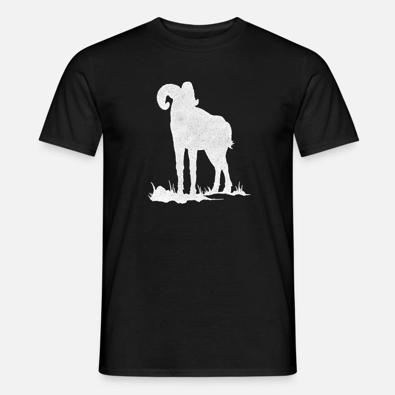 Steinbock - Männer T-Shirt - Schwarz