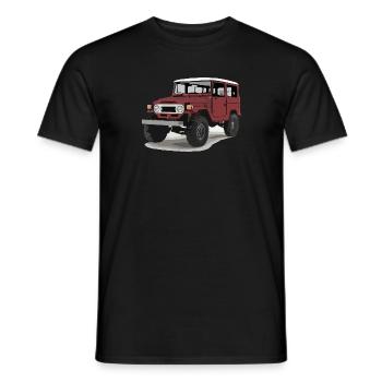 Land Cruiser Offroad 4x4 Buschtaxi Off Road 4x4 - Männer T-Shirt - Schwarz - Vorne - AI Model Male 178 light (178cm)
