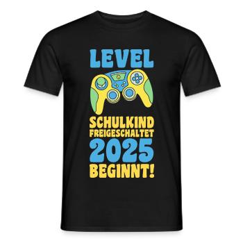 Kita Abschied Erste Klasse Einschulung 2025 - Männer T-Shirt - Schwarz - Vorne - AI Model Male 178 light (178cm)