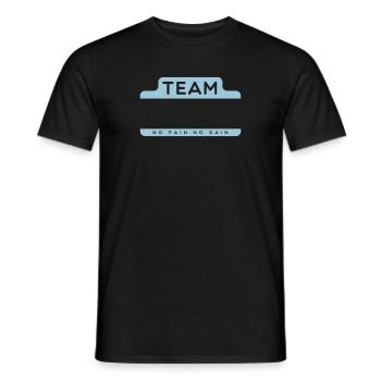 Team - Team - Customizable - Men's T-Shirt - black - Front - AI Model Male 178 light (178cm)