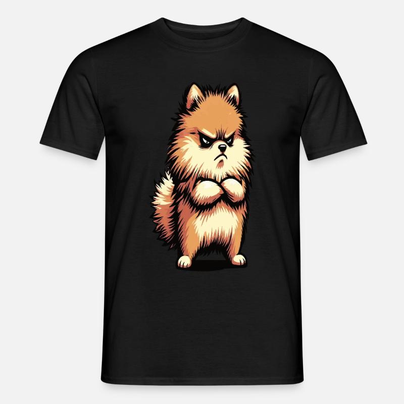 Zwergspitz Zwergspitze Zwerspitzhalter Spitz - Männer T-Shirt - Schwarz