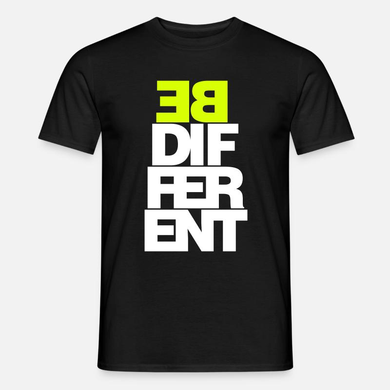 Be different - Männer T-Shirt - Schwarz