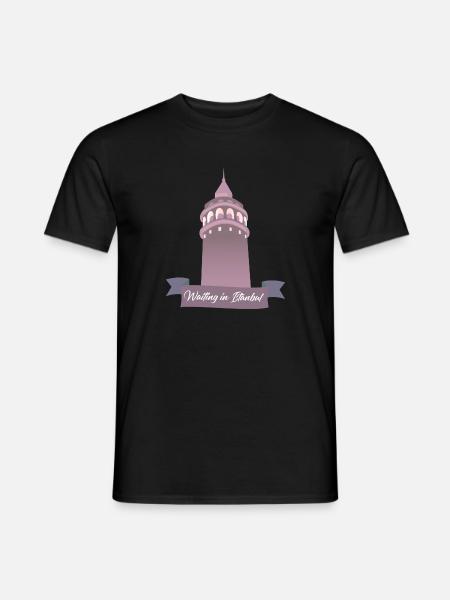 Waiting in Istanbul - Men's T-Shirt - black