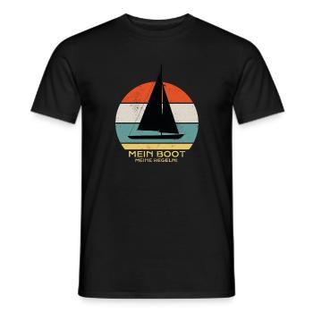 my boat my rules - Men's T-Shirt - black - Front - AI Model Male 178 light (178cm)
