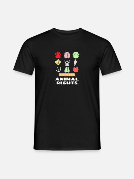 Lutte pour les droits des animaux Droits des animaux Bien-être animal - T-shirt homme - noir