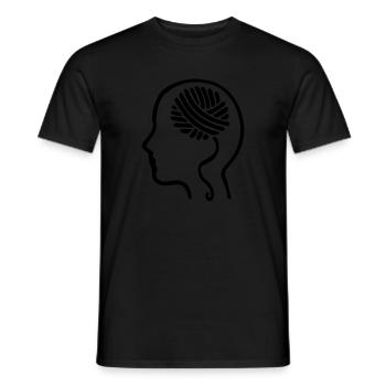 Knitting Hook Mom Womens Crafty Gift - Männer T-Shirt - Schwarz - Vorne - AI Model Male 178 light (178cm)