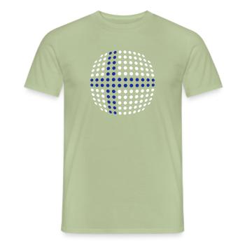 Finnish Flag - Men's T-Shirt - sage - Front - AI Model Male 178 light (178cm)