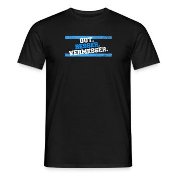 Gut Besser Vermesser Vermessungsingenieur - Männer T-Shirt - Schwarz - Vorne - AI Model Male 178 light (178cm)