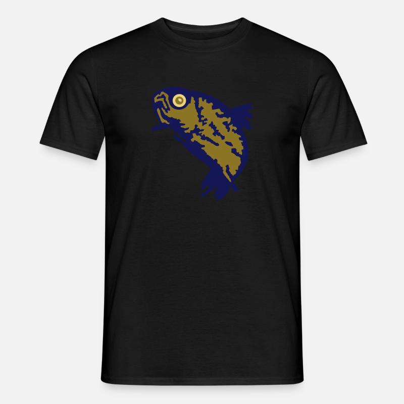Forelle / Trout (3c) - Männer T-Shirt - Schwarz