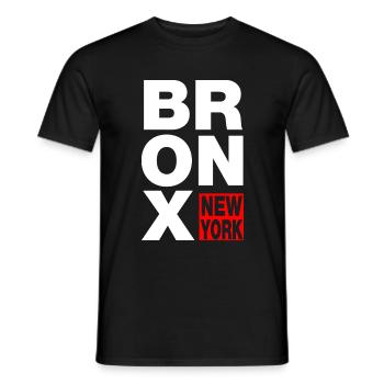 bronx new york - Männer T-Shirt - Schwarz - Vorne - AI Model Male 178 light (178cm)