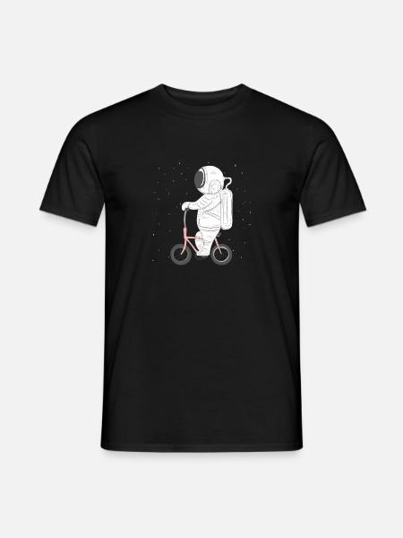 Astronaut Fahrrad Bike Radfahren Galaxy Geschenk - Männer T-Shirt - Schwarz