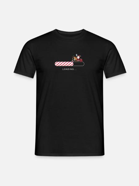 Weihnachten Computer Nerd Geek Gamer Geschenk - Männer T-Shirt - Schwarz