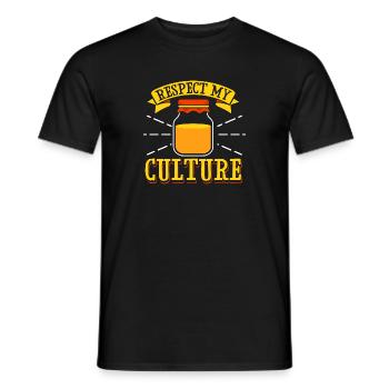 Respect My Culture - Männer T-Shirt - Schwarz - Vorne - AI Model Male 178 light (178cm)