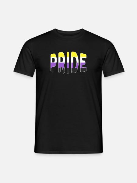 Pride logo Non Binary - Men's T-Shirt - black
