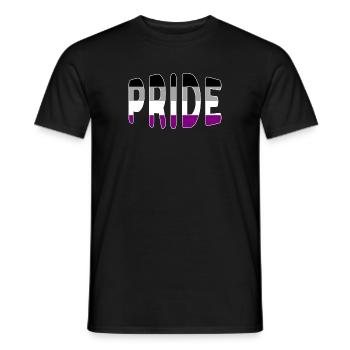 Pride-Logo asexuell - Männer T-Shirt - Schwarz - Vorne - AI Model Male 178 light (178cm)