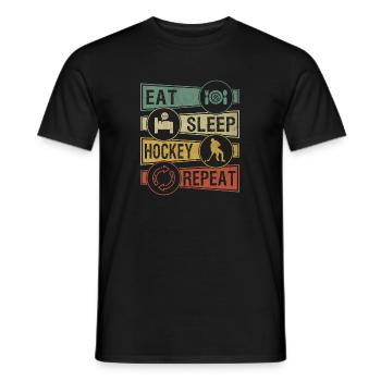 Hockey - T-shirt homme - noir - Devant - AI Model Male 178 light (178cm)