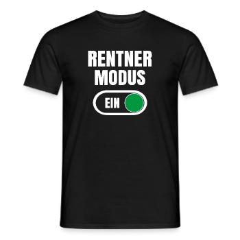 Rentnermodus Rentner Rente Geschenk Kollege - Männer T-Shirt - Schwarz - Vorne - AI Model Male 178 light (178cm)