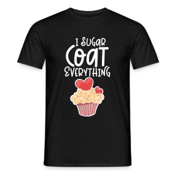 I Sugar Coat Everything - Men's T-Shirt - black - Front - AI Model Male 178 light (178cm)