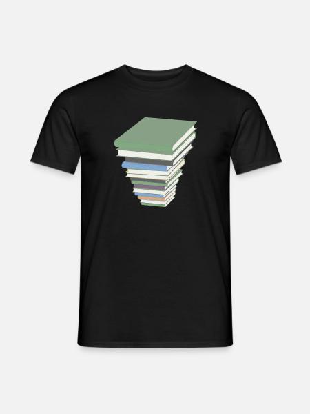 reading books reader reading books78 - Men's T-Shirt - black