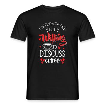 Coffee Coffee Lovers Coffee Drinkers - Men's T-Shirt - black - Front - AI Model Male 178 light (178cm)