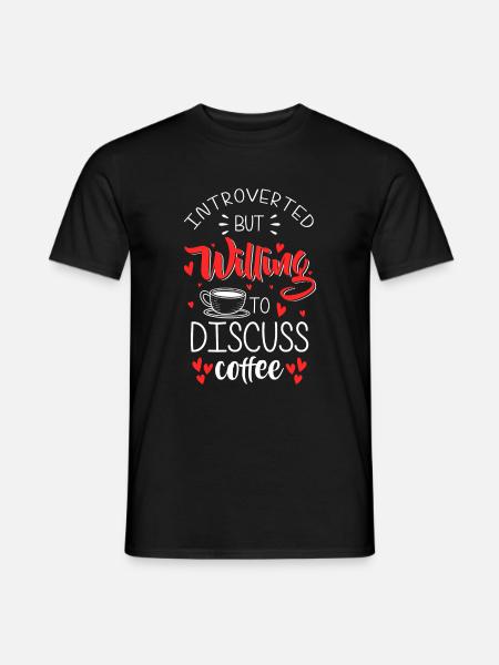 Kaffee Kaffeeliebhaber Kaffeetrinker - Männer T-Shirt - Schwarz