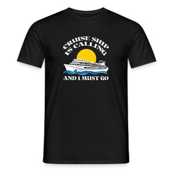 Cruise Cruise Ship - Men's T-Shirt - black - Front - AI Model Male 178 light (178cm)