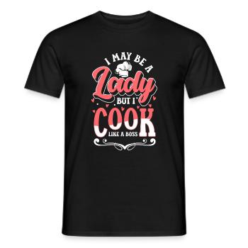 Chef Restaurant Profession Gastronomie - T-shirt homme - noir - Devant - AI Model Male 178 light (178cm)