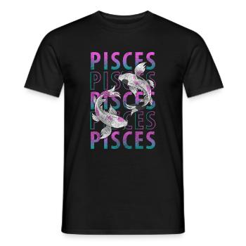 Zodiac Horoscope Constellation Zodiac - Men's T-Shirt - black - Front - AI Model Male 178 light (178cm)