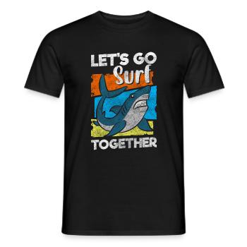 Shark Fin Angler King - T-shirt homme - noir - Devant - AI Model Male 178 light (178cm)