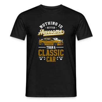Oldtimer Vintage Car Classic - T-shirt homme - noir - Devant - AI Model Male 178 light (178cm)