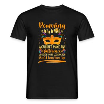 Verkleidung Party Parade Unbekannt - Männer T-Shirt - Schwarz - Vorne - AI Model Male 178 light (178cm)